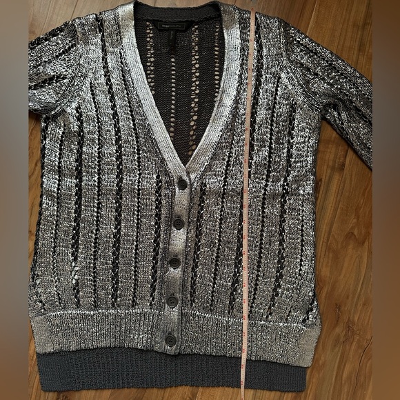 BCBCmaxazria sweater metallic silver - Picture 4 of 4